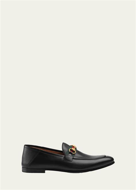 gucci brixton men stamp|Gucci Men's Brixton Web Leather Loafers .